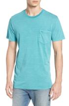 Men's Rvca Ptc Pigment Dye Stripe T-shirt, Size - Blue