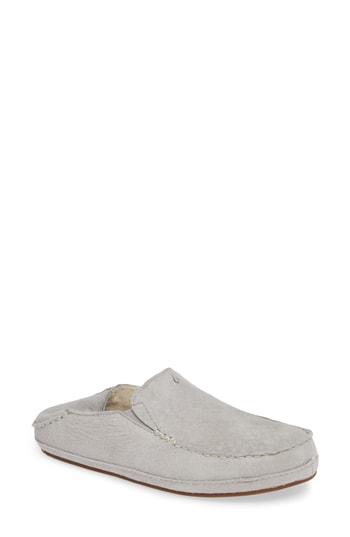 Women's Olukai Nohea Nubuck Slipper M - Red