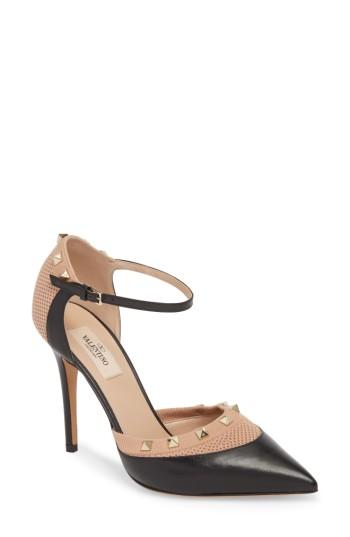 Women's Valentino Garavani Rockstud Sock Bootie .5us / 36.5eu - Beige