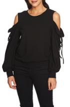 Women's 1.state Cold Shoulder Blouson Sweater, Size - Black