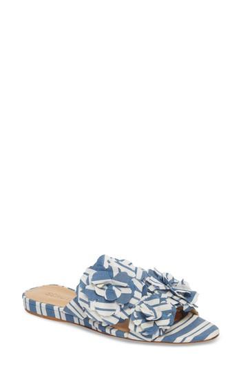 Women's Schutz Ilaria Flower Sandal .5 M - Blue