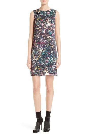 Women's M Missoni Floral Print Sheath Dress Us / 42 It - Black