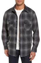 Men's Pendleton Quilted Wool Shirt Jacket, Size - Grey