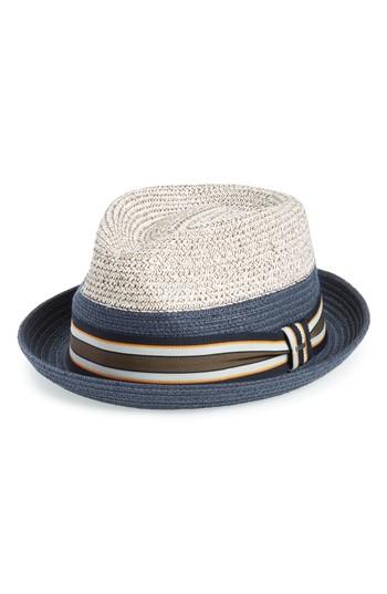 Men's Bailey Rokit Straw Fedora - Blue