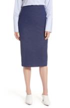 Women's Halogen High Waist Chambray Skirt - Blue