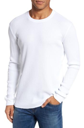 Men's Ag Travis Slim Fit Long Sleeve T-shirt, Size - White