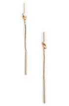 Women's Jules Smith Python Knot Linear Earrings