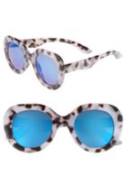 Women's Bp. Tinted Round Sunglasses - Tort/ Blue