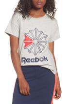Women's Reebok Graphic Logo Tee - Grey