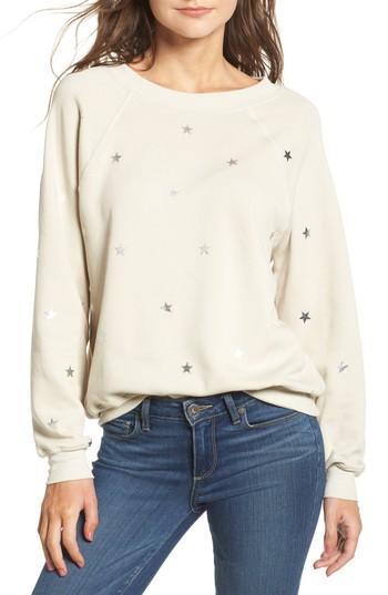 Women's Wildfox Twinkle Star Sweatshirt - Grey