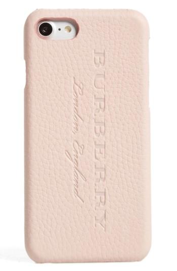 Burberry Leather Iphone 7 Case - Pink