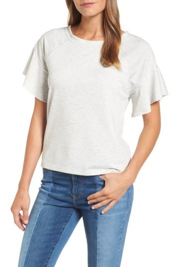 Women's Caslon Ruffle Sleeve Sweatshirt - Grey