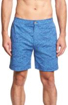 Men's Vineyard Vines Jetty Print Stretch Cotton Shorts, Size - Blue