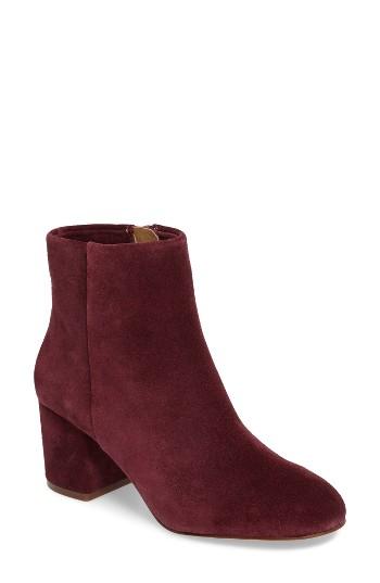 Women's Splendid Daniella Block Heel Bootie M - Burgundy