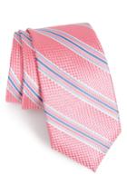 Men's Nordstrom Men's Shop Sunlit Stripe Silk Tie, Size - Pink