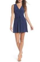 Women's Greylin Bilson Fit & Flare Silk Dress