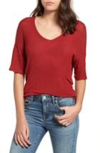 Women's Project Social T Carina Double-v Tee - Red
