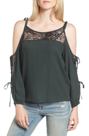 Women's Ella Moss Tie Sleeve Cold Shoulder Top