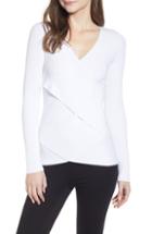 Women's Bailey 44 Warm Heart Crisscross Ribbed Sweater - White