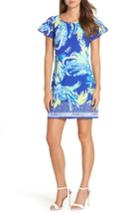Women's Lilly Pulitzer Marah Cap Sleeve Shift Dress, Size - Blue