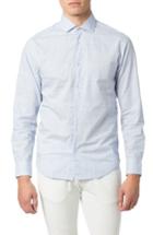 Men's Good Man Brand Bond Trim Fit Check Sport Shirt, Size - Blue