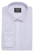 Men's Nordstrom Men's Shop Smartcare(tm) Trim Fit Check Sport Shirt .5 32/33 - Purple