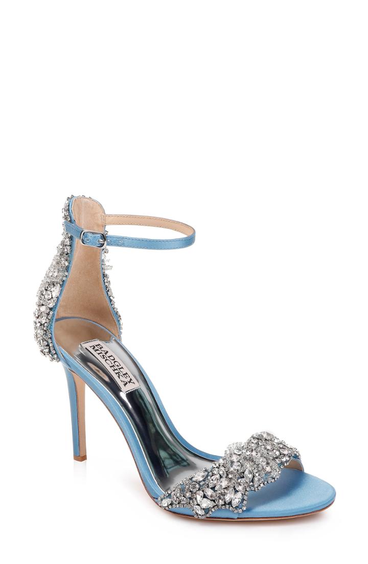 Women's Badgley Mischka Fabiana Ankle Strap Sandal M - Blue