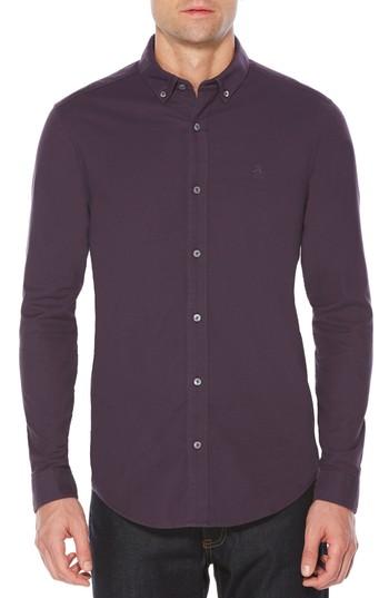 Men's Original Penguin Basic Oxford Shirt, Size - Purple
