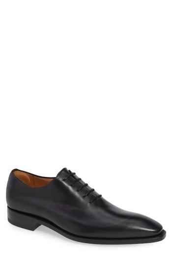 Men's Mezlan Cline Plain Toe Lace-up Derby .5 M - Black