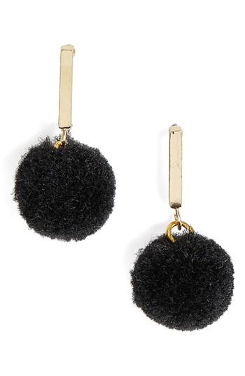 Women's Tuleste Market Velvet Pompom Drop Earrings
