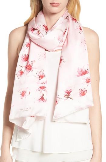 Women's Ted Baker London Soft Blossom Silk Scarf