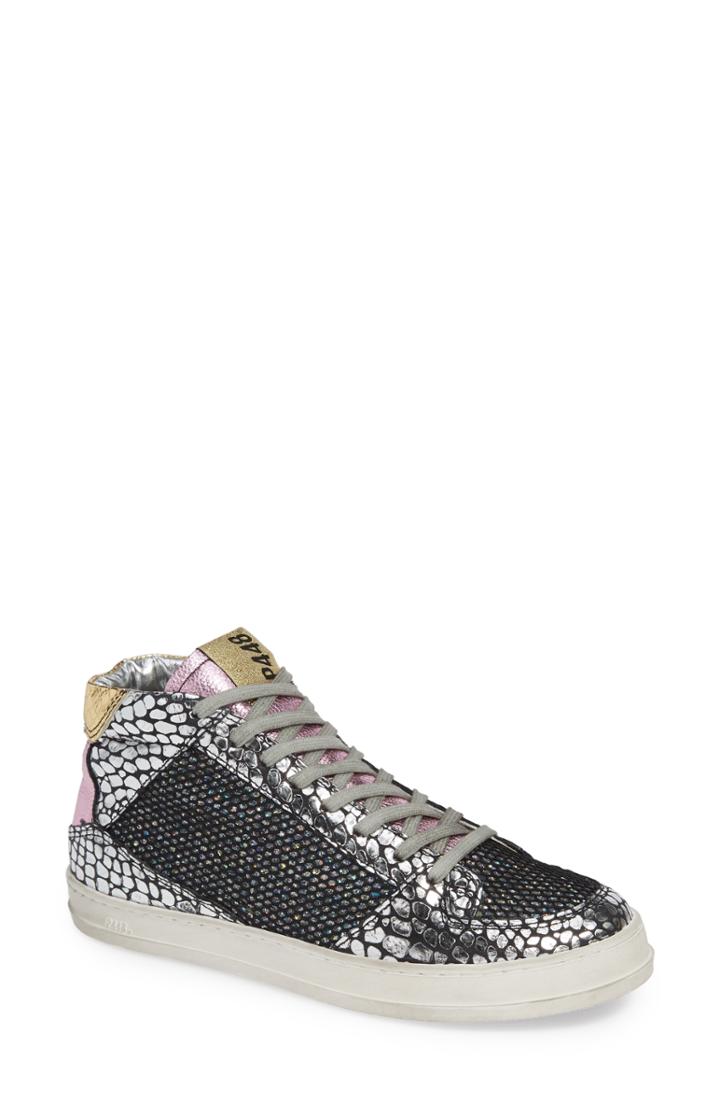 Women's P448 Queens Mid Sneaker -7.5us / 38eu - Black