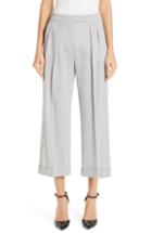 Women's Max Mara Dax Wide Leg Wool Pants - Grey