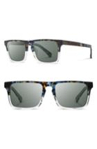 Men's Shwood 'govy 2' 52mm Polarized Sunglasses - Black/ Maple/ Grey