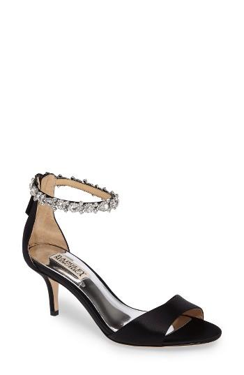 Women's Badgley Mischka Geranium Embellished Sandal M - Black