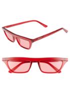Women's Quay Australia Finesse 52mm Sunglasses - Red/ Red