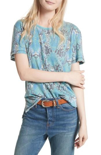 Women's Free People Print Me Perfect Tee - Blue