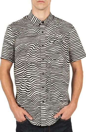 Men's Volcom Vibe Daze Cotton Blend Woven Shirt - White