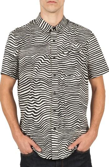 Men's Volcom Vibe Daze Cotton Blend Woven Shirt - White