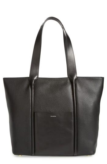 Skagen Large Lisabet Leather Tote - Black