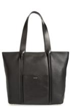 Skagen Large Lisabet Leather Tote - Black
