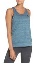 Women's Adidas Performer Banded Tank - Blue/green