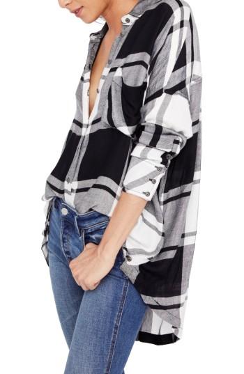 Women's Free People Oversized Plaid Tunic