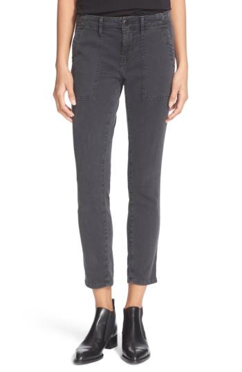 Women's The Great. 'the Skinny Armies' Ankle Pants - Black