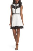 Women's Adelyn Rae Hilda Fit & Flare Dress - White