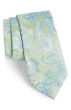 Men's Nordstrom Men's Shop Paisley Silk Tie, Size - Green