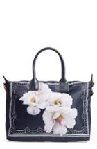 Ted Baker London Kalmiaa Gardenia Floral Print Tote - Blue