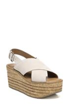 Women's Sarto By Franco Sarto Caroline Platform Wedge Sandal M - White