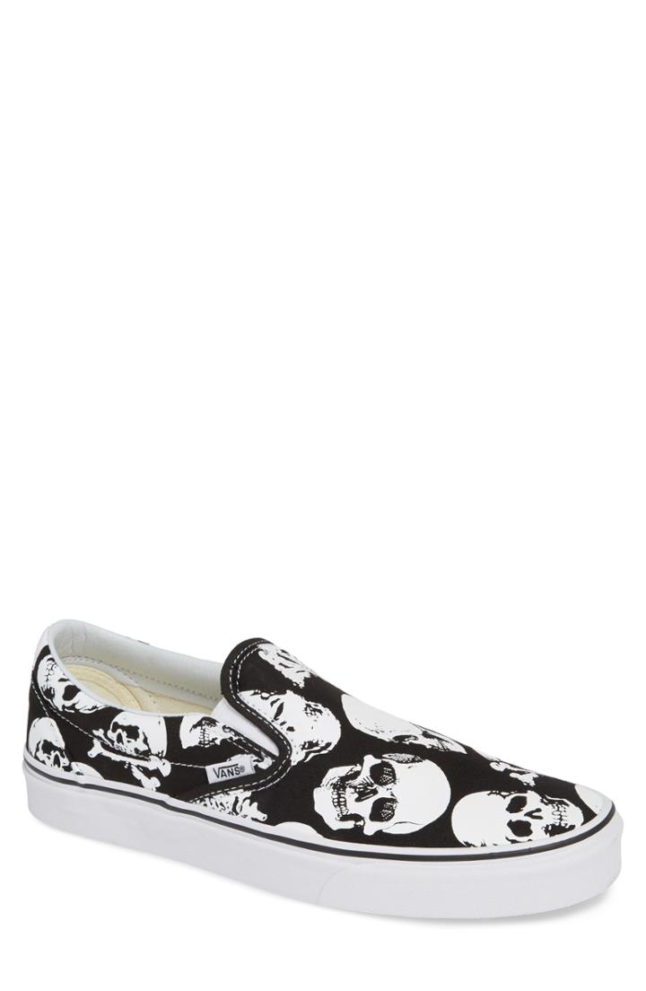 Men's Vans Classic - Skulls Slip-on M - Black