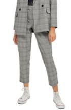 Women's Topshop Check Tapered Trousers